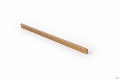 Angle 200 oblong furniture handle Gold Brushed