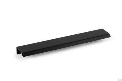 Curve 128 edge furniture handle. Aluminum Black