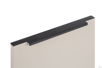Edge furniture handle Linear 347 Metal Black Mat