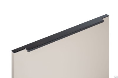 Furniture edge furniture handle Linear 447-1 Metal Black Mat