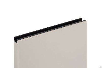 Furniture edge handle Jey2 147 Aluminum black