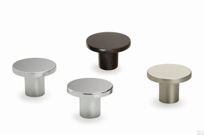 Furniture knob Como Silver Polished chrome