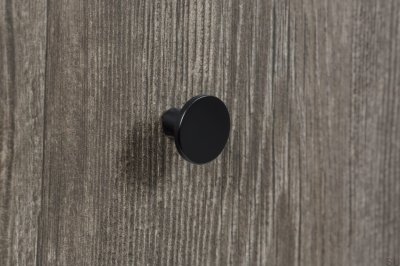 Como furniture knob Metal Black matt