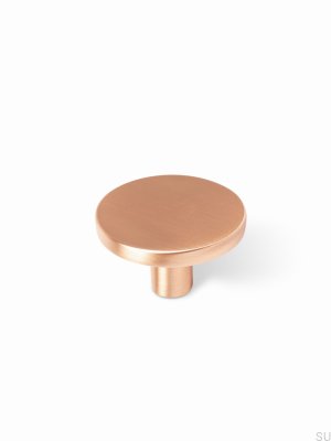 Como Big furniture knob Brushed copper