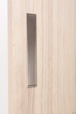 Recessed furniture handle Clos 128 Brushed Nickel