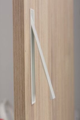Recessed furniture handle Clos 128 Metal White