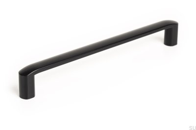Roma 192 oblong furniture handle Black Mat