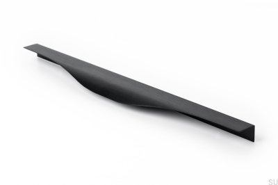 Edge furniture handle Noma 0254 256 Aluminum Black Brushed