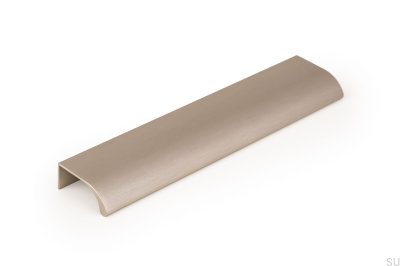 Ona 128 Edge Furniture Handle Aluminum Silver Anodized