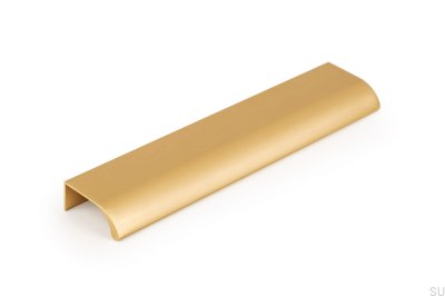 Ona 128 Edge Furniture Handle Brushed Gold Anodized