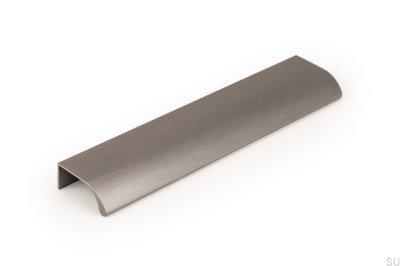 Ona 128 Edge Furniture Handle Grey Brushed Anodized