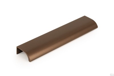 Ona 128 Aluminum Brown Edge Furniture Handle