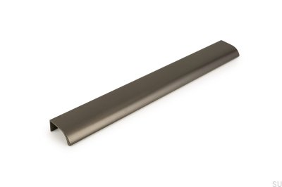 Ona 256 Metallic Silver Edge Furniture Handle