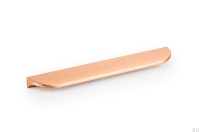Long furniture handle Nick 160 Brushed copper