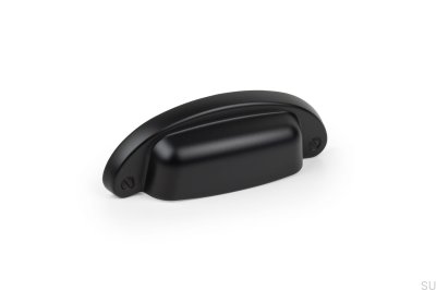 Shell furniture handle Petra 64 Metal black