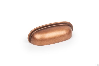 Aura 64 shell furniture handle Antique copper