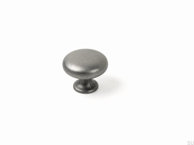 Duke furniture knob Antique silver