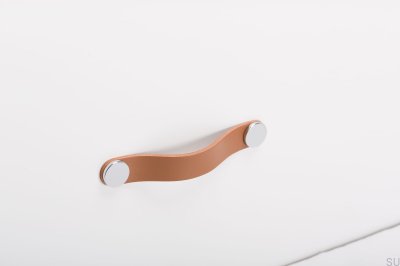Furniture handle Flexa 128 Leather Beige with Silver