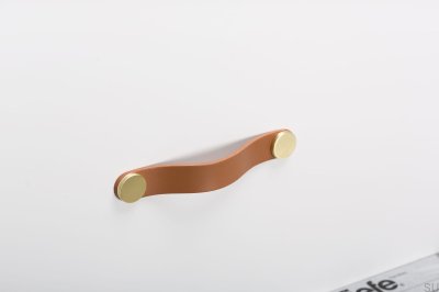 Furniture handle Flexa 128 Leather Beige with Gold