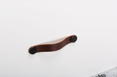 Furniture handle Flexa 128 Leather Brown with Black