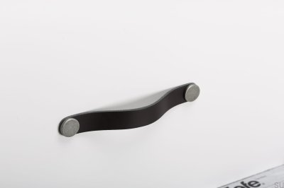 Furniture handle Flexa 160 Leather Black with Tin