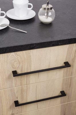 Long furniture handle Graf Mini 256 Black