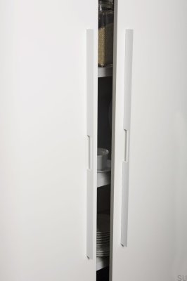 Elongated furniture handle Peak 1120 Aluminum White (asymmetric)