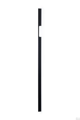 Peak 1120 elongated furniture handle, brushed black aluminum (asymmetrical)
