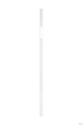 Elongated furniture handle Peak 1120 Aluminum White (asymmetric)