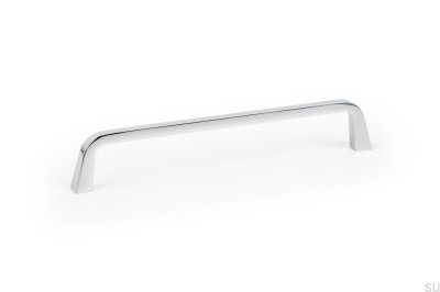 Elongated furniture handle Este 160 Polished chrome