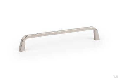 Elongated furniture handle Este 160 Brushed Nickel