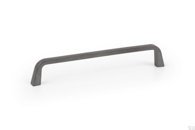 Elongated furniture handle Este 160 Metal gray