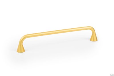 Bella 160 oblong furniture handle, brushed gold