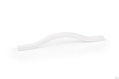 Lengthwise furniture handle Brave 128 Aluminum White