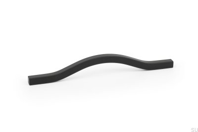 Brave 128 length furniture handle. Aluminum black