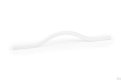 Lengthwise furniture handle Brave 192 Aluminum White