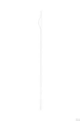 Lengthwise furniture handle Brave 992 Aluminum White (asymmetric)