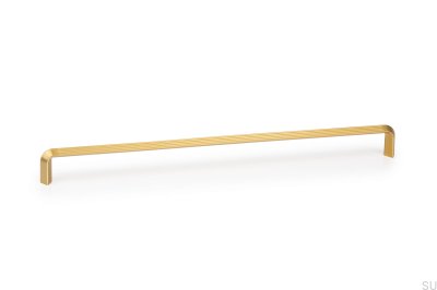 Lines 320 furniture handle, brushed gold