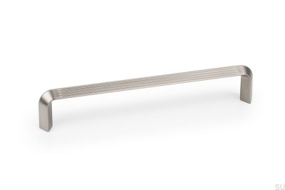 Lines 160 oblong furniture handle Brushed nickel