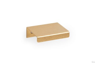 Way 32 edge furniture handle, brushed aluminum gold