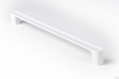 Oblong furniture handle Luv 320 White Mat