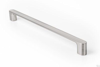 Elongated furniture handle Luv 320 Brushed Nickel