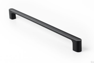 Oblong furniture handle Luv 320 Black Mat