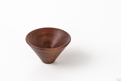 Furniture knob Conic 43 Wooden Walnut