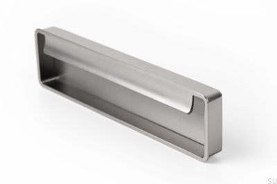 Recessed furniture handle Fold Brushed Nickel