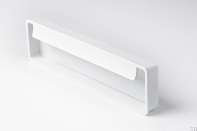 Recessed furniture handle Fold Metal White Mat