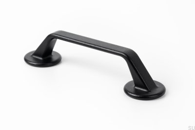 Oblong furniture handle This is 128 Metal Black