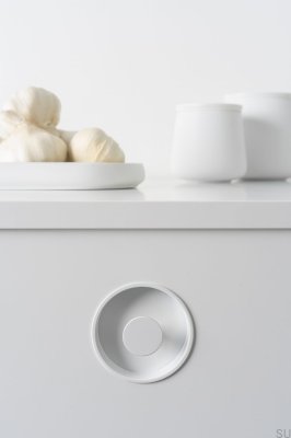 Recessed furniture handle Dipo White Mat