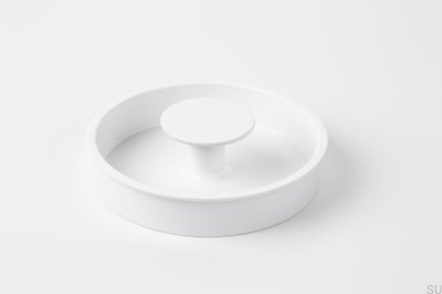 Recessed furniture handle Dipo White Mat
