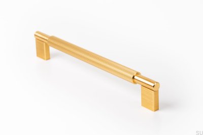 Arpa 192 oblong furniture handle, Aluminum, Gold, Brushed